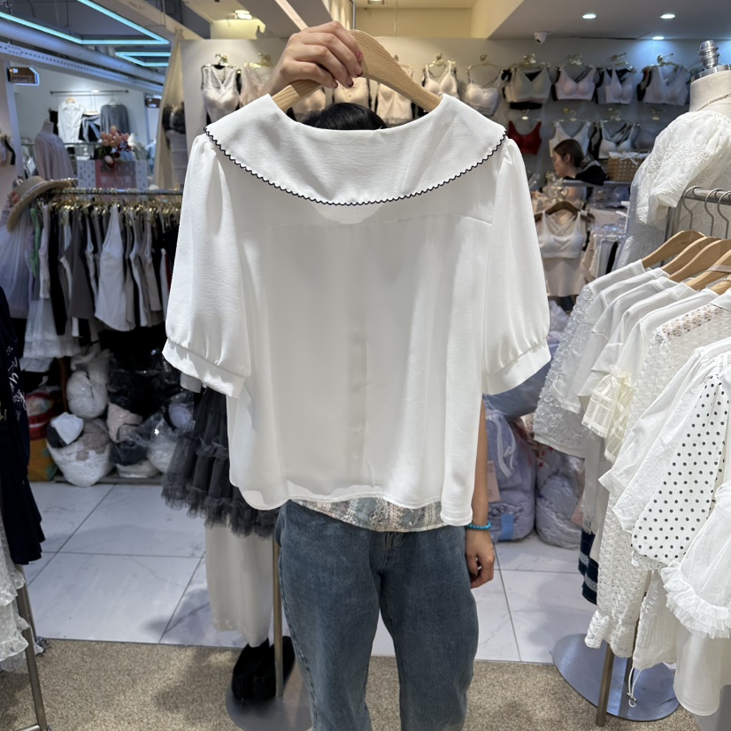 BELITA韓國東大門代購女士新品時尚熱賣推薦26春夏襯衫蕾絲衫BELITA襯衫/蕾絲衫