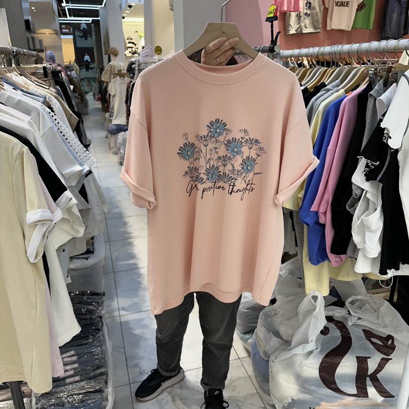 BLOOM韓國東大門直郵女裝新品人氣熱賣時尚職業休閑推薦T恤BLOOM-QT恤圖色1