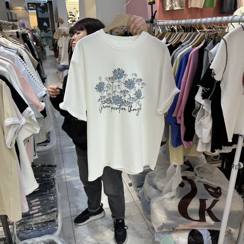 BLOOM韓國東大門直郵女裝新品人氣熱賣時尚職業休閑推薦T恤BLOOM-QT恤圖色2