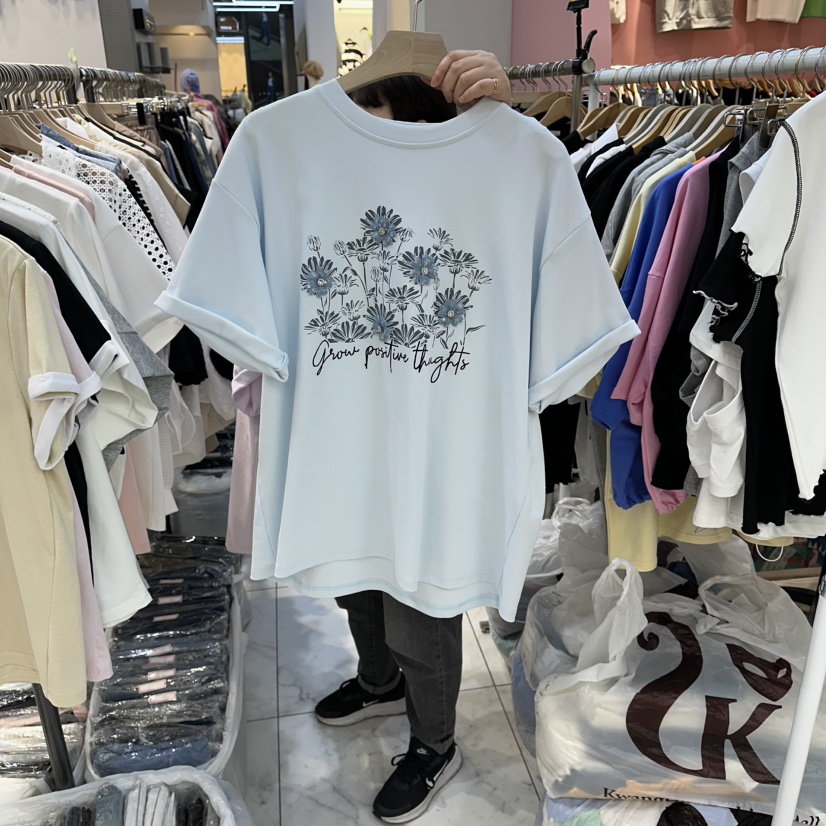 BLOOM韓國東大門直郵女裝新品人氣熱賣時尚職業休閑推薦T恤BLOOM-QT恤圖色3