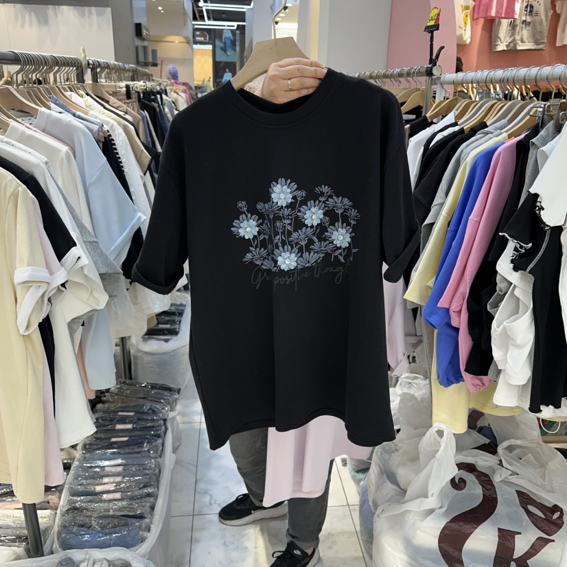 BLOOM韓國東大門直郵女裝新品人氣熱賣時尚職業休閑推薦T恤BLOOM-QT恤圖色5