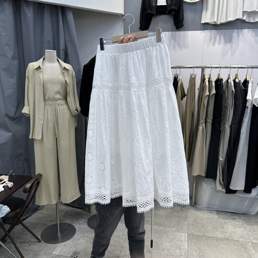 BLOOM韓國直郵女士新品時尚26春夏人氣休閑職業熱賣推薦長裙BLOOM-Q長裙圖色1