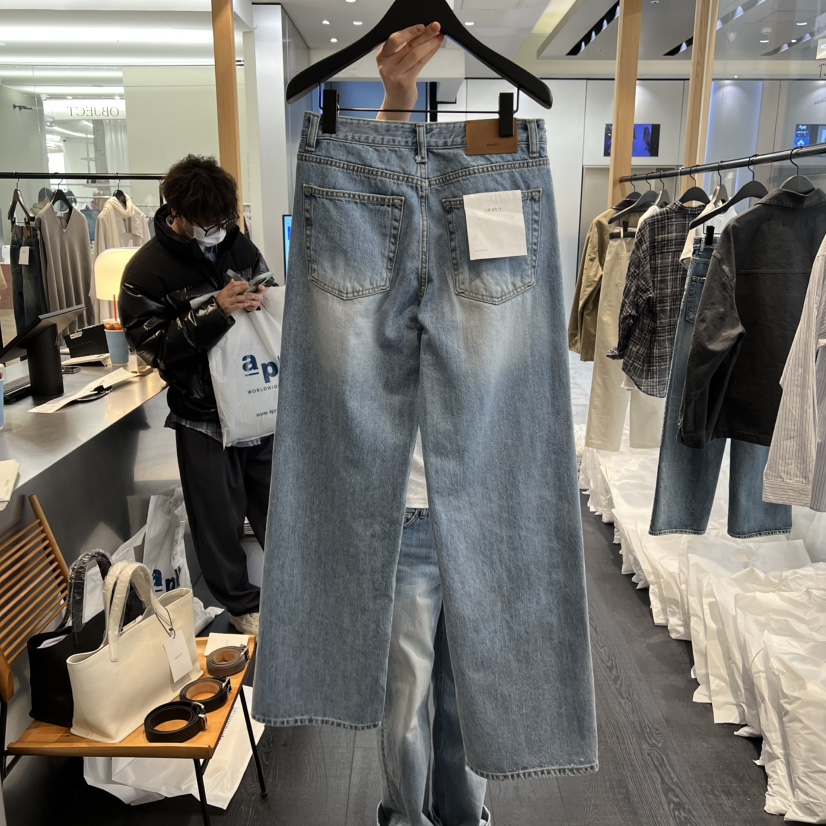 OBJECT韓國東大門代購女士新品時尚人氣職業休閑推薦牛仔褲OBJECT牛仔褲