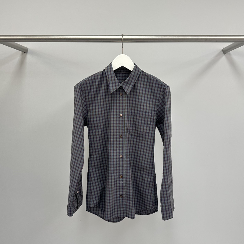 WATER/RIVER韓國東大門代購女裝新款休閑襯衫蕾絲衫修身格子WATER/RIVER襯衫/蕾絲衫圖色2