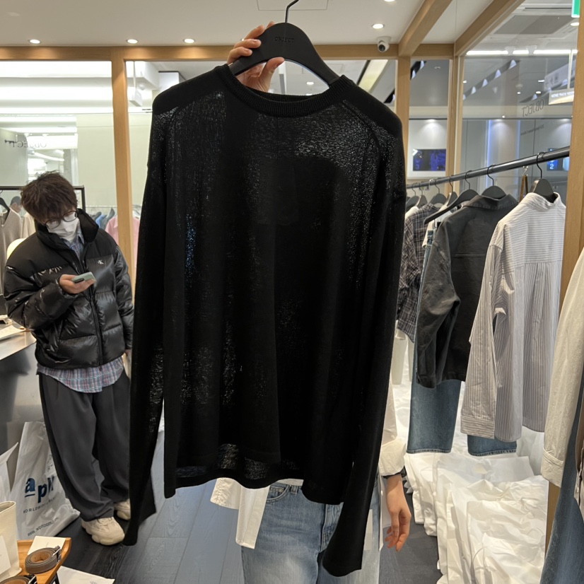 OBJECT韓國東大門代購女裝新款熱賣推薦人氣26春夏長袖T恤圓領OBJECT長袖T恤圖色4