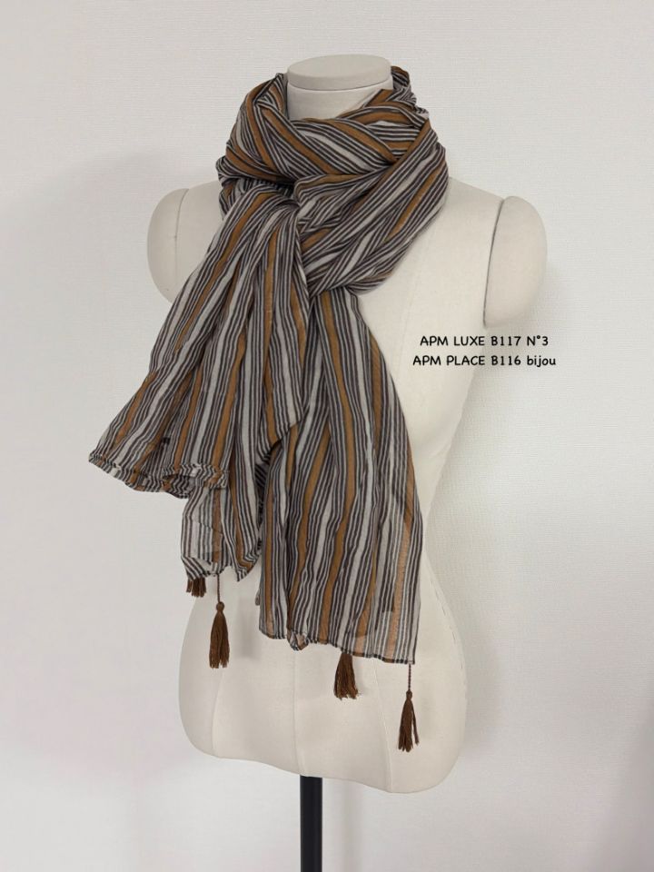 N3東大門實拍女裝新品推薦職業26春夏真品圍巾披肩流蘇褶皺N3圍巾/披肩