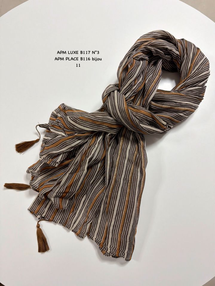 N3東大門實拍女裝新品推薦職業26春夏真品圍巾披肩流蘇褶皺N3圍巾/披肩