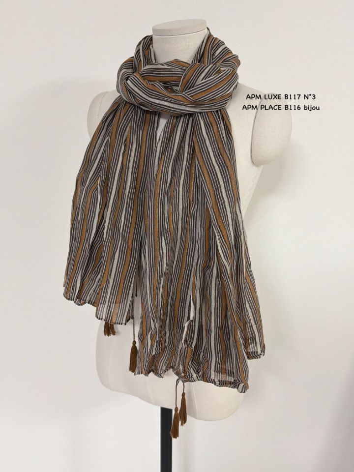 N3東大門實拍女裝新品推薦職業26春夏真品圍巾披肩流蘇褶皺N3圍巾/披肩