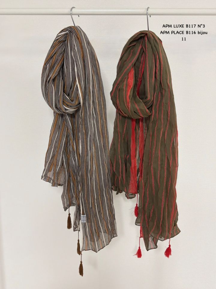 N3東大門實拍女裝新品推薦職業26春夏真品圍巾披肩流蘇褶皺N3圍巾/披肩