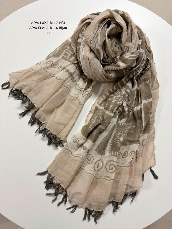 N3東大門實拍女裝新款熱賣職業推薦休閑圍巾披肩流蘇褶皺N3圍巾/披肩