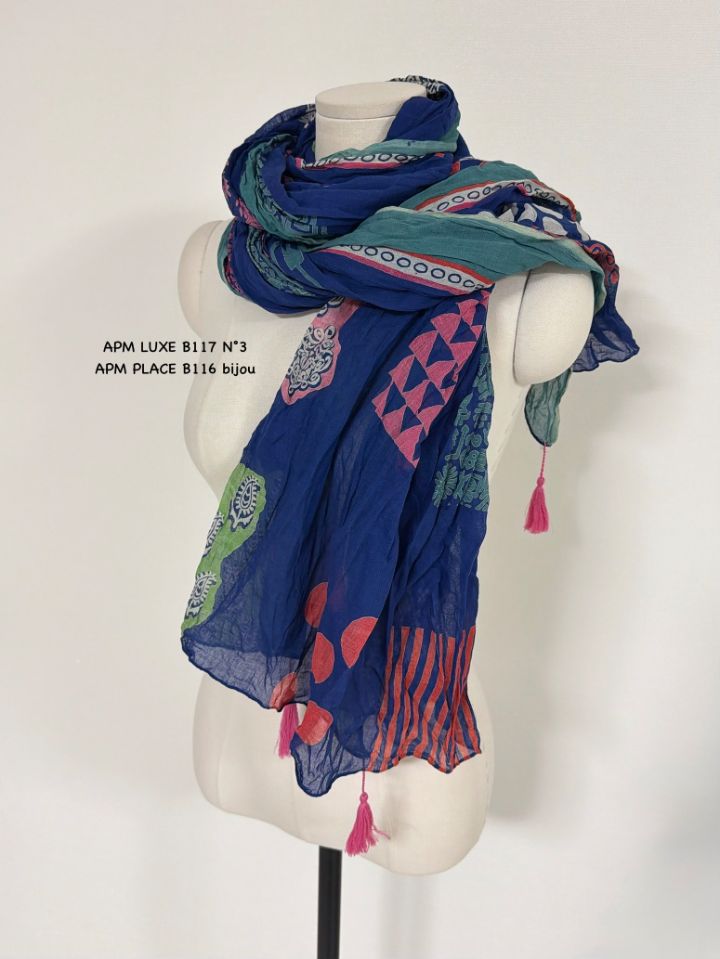 N3韓國直郵女士新款推薦26春夏職業人氣圍巾披肩流蘇褶皺N3圍巾/披肩