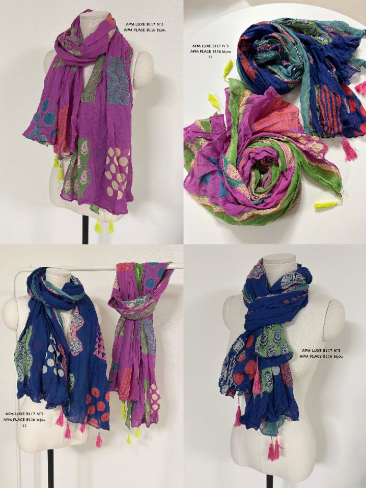 N3韓國直郵女士新款推薦26春夏職業人氣圍巾披肩流蘇褶皺N3圍巾/披肩