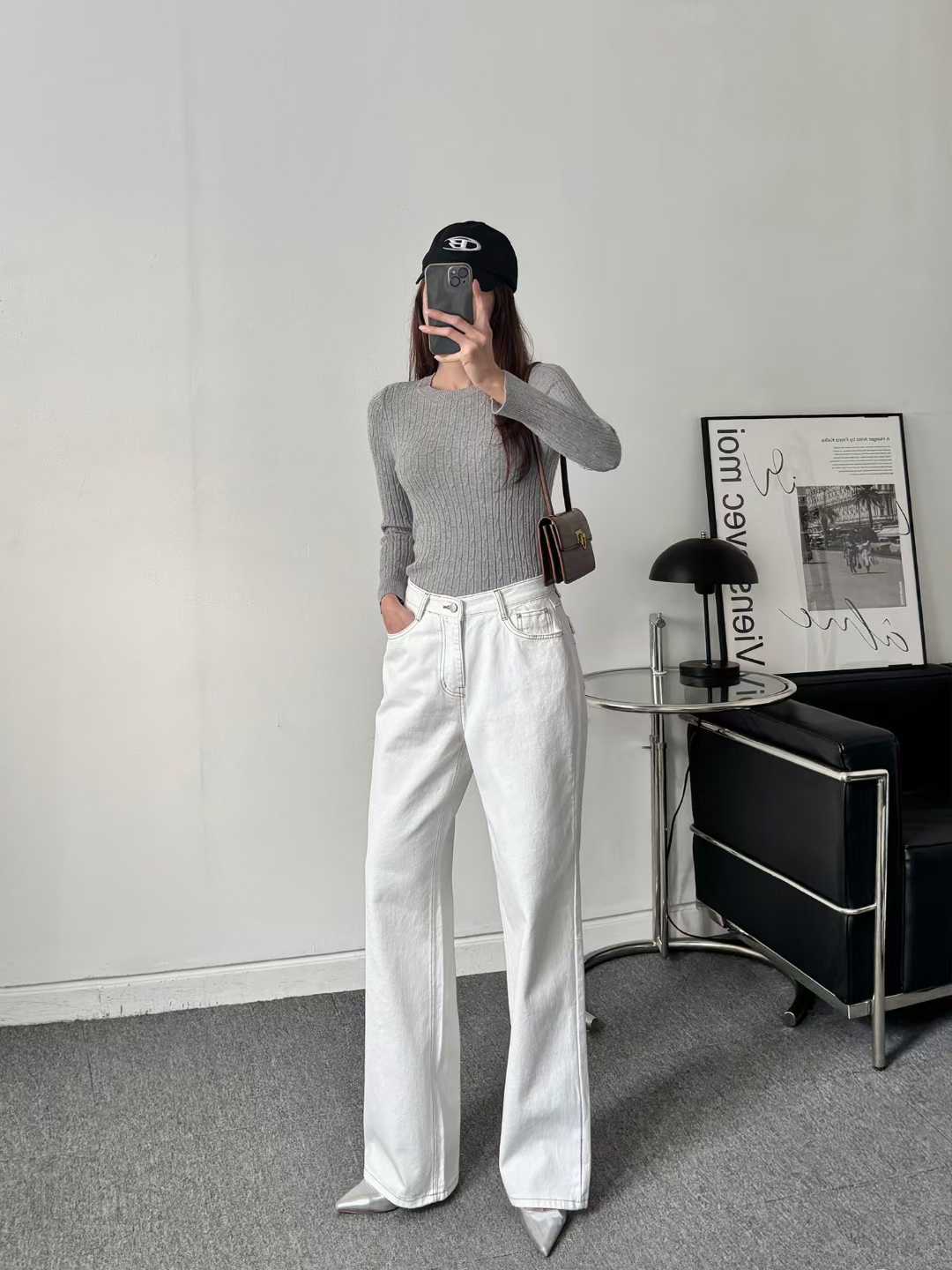 STUDIO-GRAY 스튜디오그레이東大門直郵女裝新款推薦牛仔褲STUDIO-GRAY牛仔褲