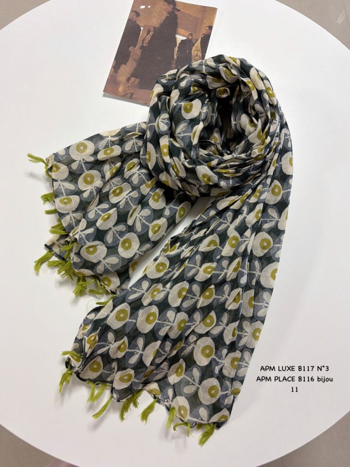 N3東大門實拍女裝新品26春夏真品推薦圍巾披肩荷葉邊流蘇N3圍巾/披肩