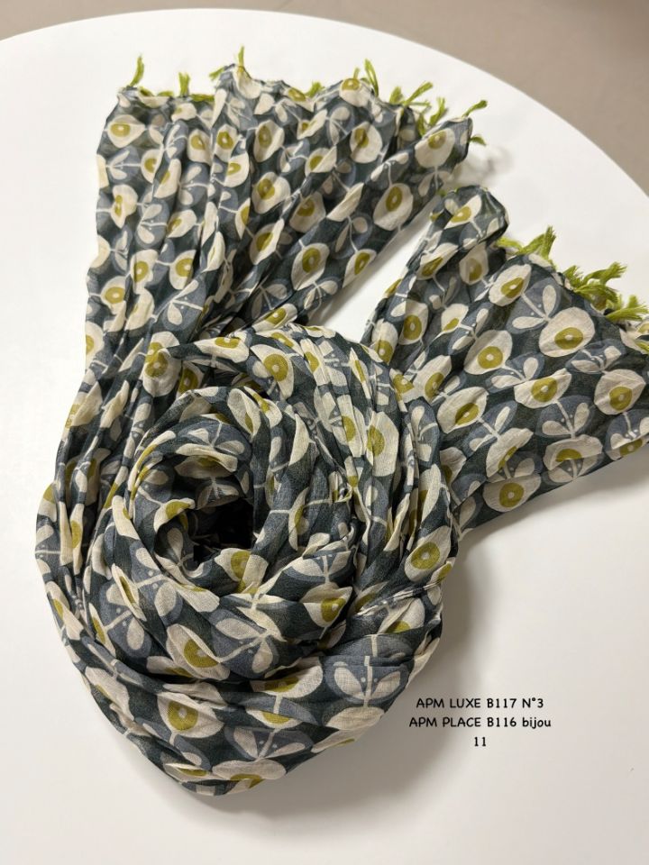 N3東大門實拍女裝新品26春夏真品推薦圍巾披肩荷葉邊流蘇N3圍巾/披肩圖色1