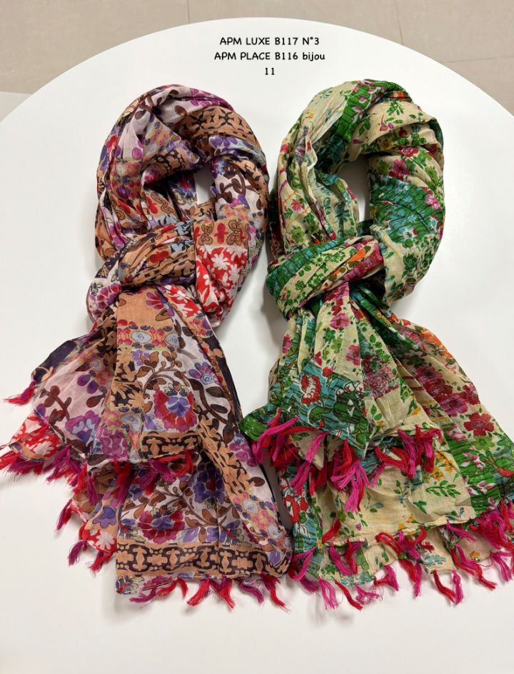 N3韓國直郵女裝新品推薦真品熱賣圍巾披肩荷葉邊花朵流蘇N3圍巾/披肩