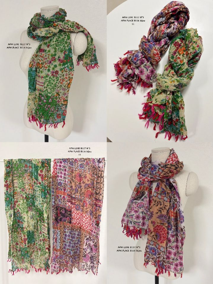 N3韓國直郵女裝新品推薦真品熱賣圍巾披肩荷葉邊花朵流蘇N3圍巾/披肩