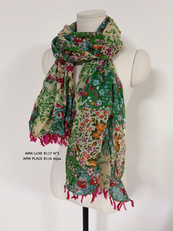 N3韓國直郵女裝新品推薦真品熱賣圍巾披肩荷葉邊花朵流蘇N3圍巾/披肩