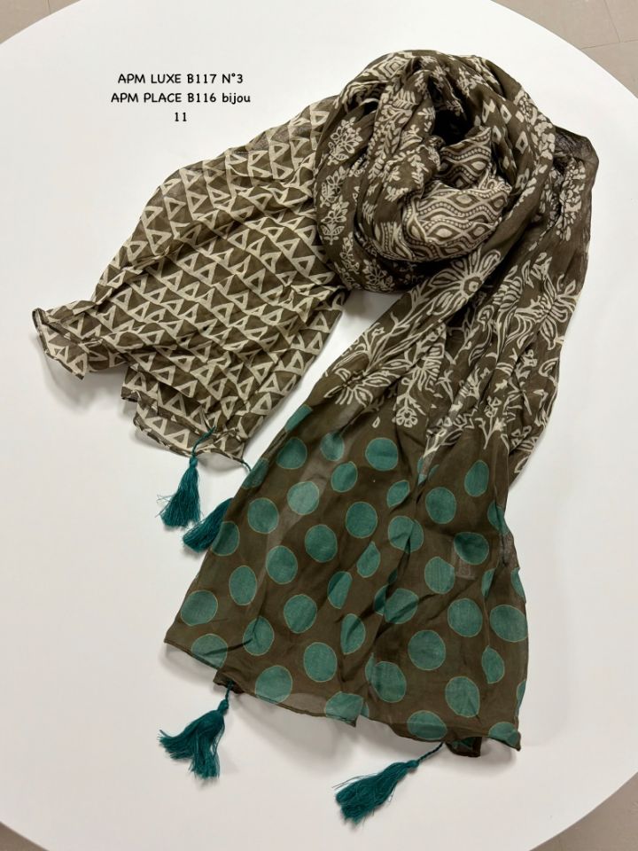 N3東大門實拍女士新款熱賣推薦人氣職業圍巾披肩流蘇褶皺N3圍巾/披肩圖色1