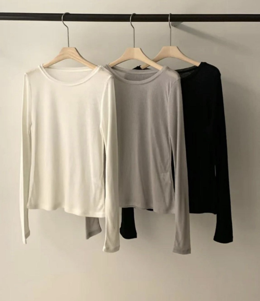 ANDYOUBROWN東大門直郵女裝新款推薦職業時尚熱賣長袖T恤ANDYOUBROWN長袖T恤圖色3左三色
