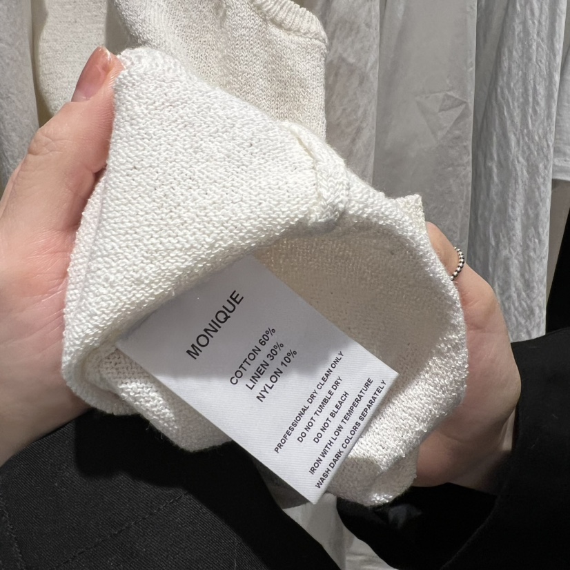 MONIQUE東大門直郵女士新款26春夏職業人氣熱賣吊帶背心羅紋MONIQUE吊帶/背心