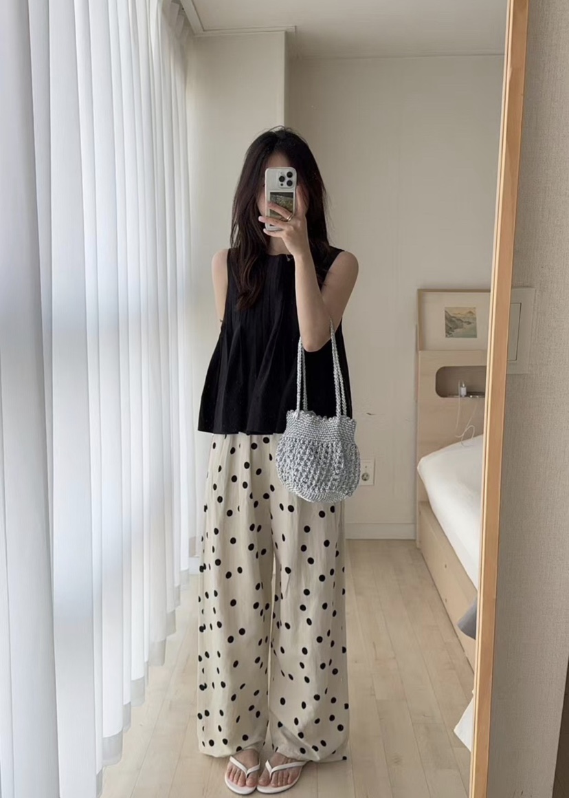 ONDO-P韓國直郵實拍女裝新品推薦26春夏人氣時尚休閑褲亞麻ONDO-P休閑褲