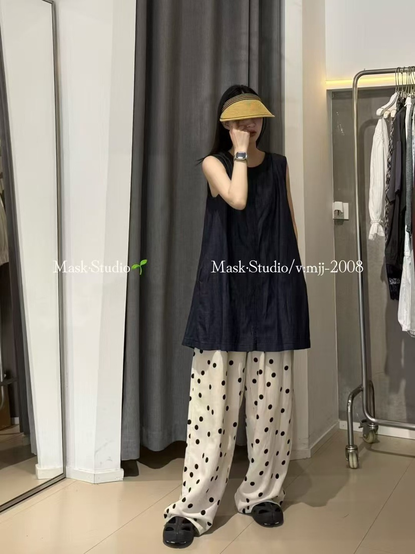 ONDO-P韓國直郵實拍女裝新品推薦26春夏人氣時尚休閑褲亞麻ONDO-P休閑褲