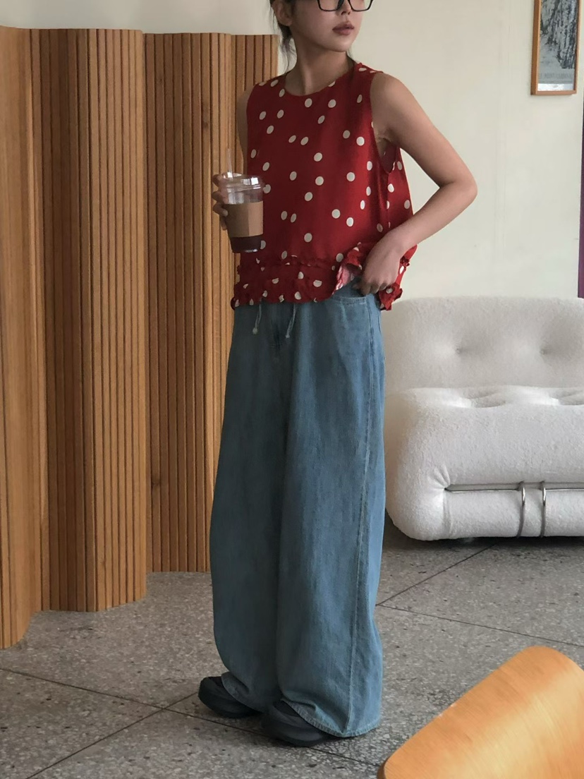 ONDO-P韓國直郵實拍女士新品推薦時尚26春夏休閑吊帶背心ONDO-P吊帶/背心