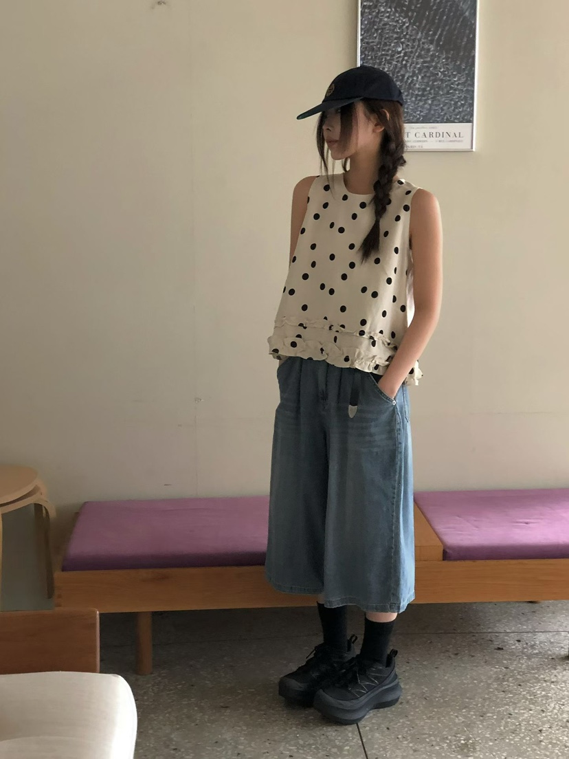 ONDO-P韓國直郵實拍女士新品推薦時尚26春夏休閑吊帶背心ONDO-P吊帶/背心