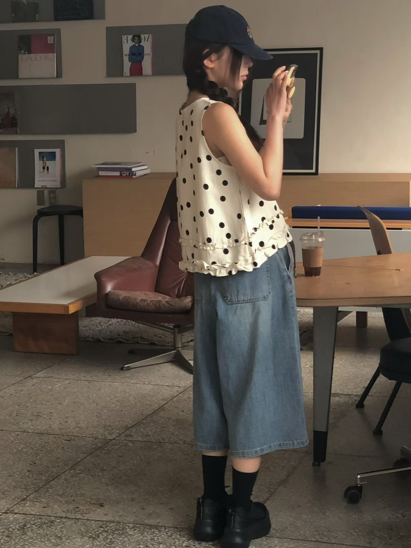 ONDO-P韓國直郵實拍女士新品推薦時尚26春夏休閑吊帶背心ONDO-P吊帶/背心