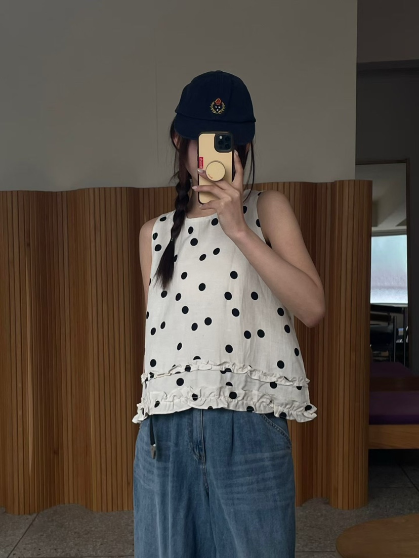 ONDO-P韓國直郵實拍女士新品推薦時尚26春夏休閑吊帶背心ONDO-P吊帶/背心圖色1