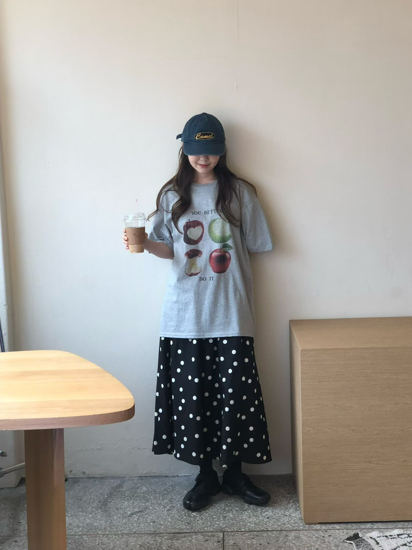 ONDO-P韓國直郵實拍女士新款職業熱賣休閑推薦時尚長裙褶皺ONDO-P長裙