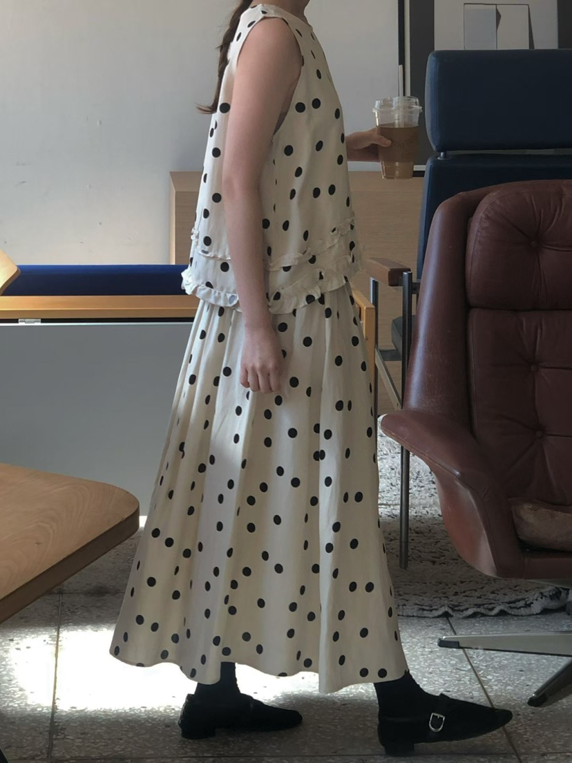 ONDO-P韓國直郵實拍女士新款職業熱賣休閑推薦時尚長裙褶皺ONDO-P長裙