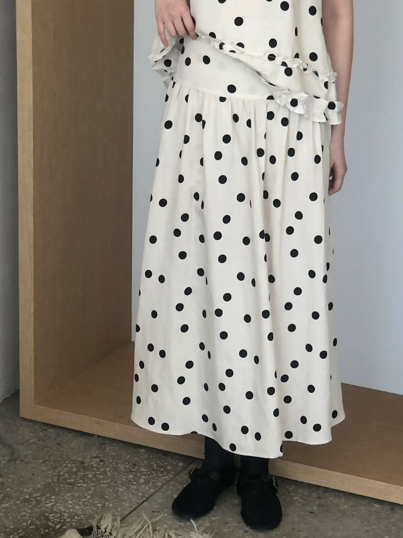 ONDO-P韓國直郵實拍女士新款職業熱賣休閑推薦時尚長裙褶皺ONDO-P長裙