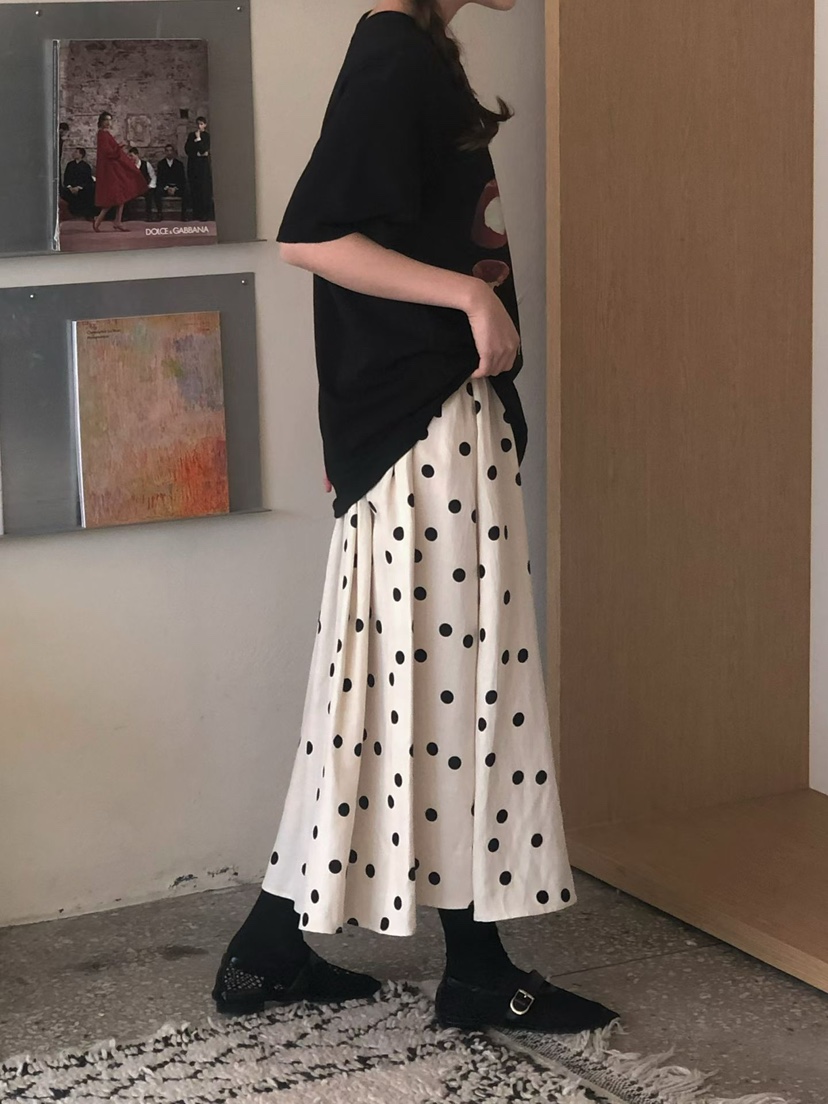 ONDO-P韓國直郵實拍女士新款職業熱賣休閑推薦時尚長裙褶皺ONDO-P長裙