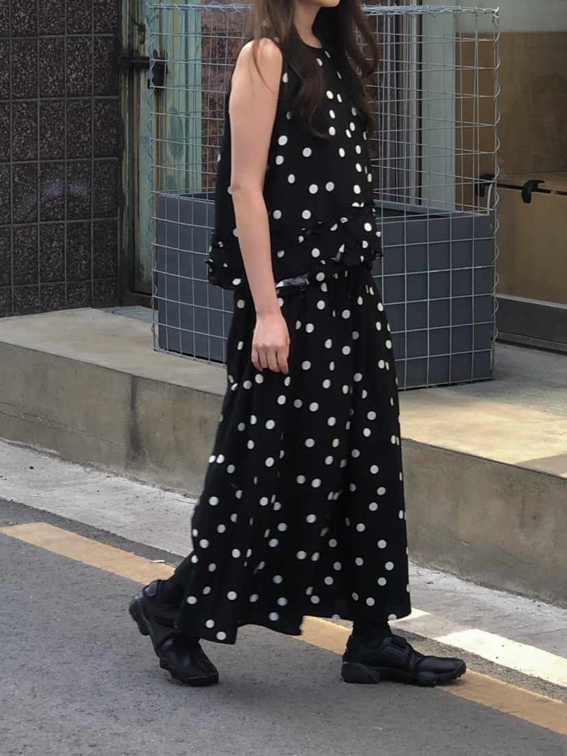 ONDO-P韓國直郵實拍女士新款職業熱賣休閑推薦時尚長裙褶皺ONDO-P長裙