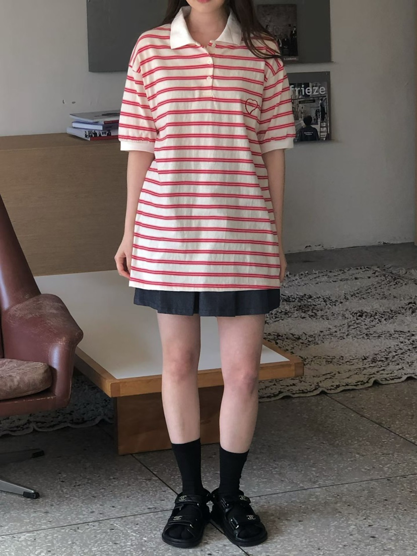 ONDO-P韓國東大門代購女裝新款熱賣職業26春夏休閑T恤刺繡ONDO-PT恤