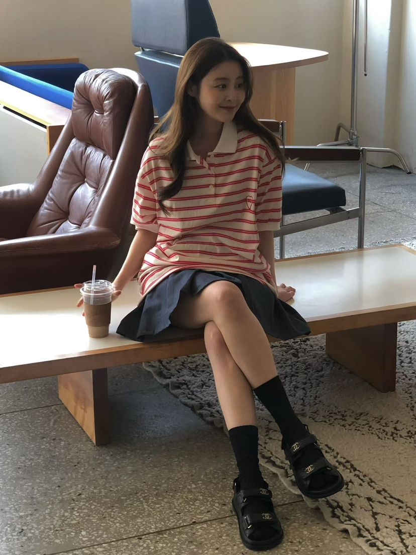 ONDO-P韓國東大門代購女裝新款熱賣職業26春夏休閑T恤刺繡ONDO-PT恤