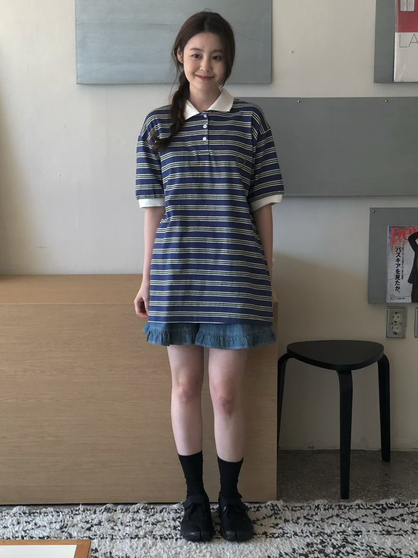 ONDO-P韓國東大門代購女裝新款熱賣職業26春夏休閑T恤刺繡ONDO-PT恤