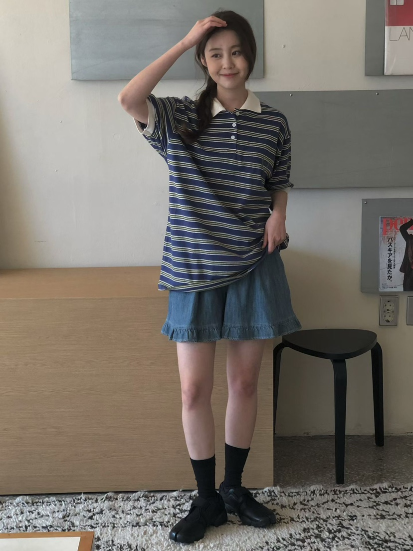 ONDO-P韓國東大門代購女裝新款熱賣職業26春夏休閑T恤刺繡ONDO-PT恤