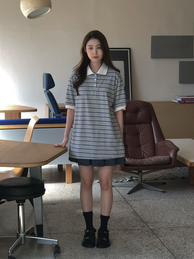 ONDO-P韓國東大門代購女裝新款熱賣職業26春夏休閑T恤刺繡ONDO-PT恤