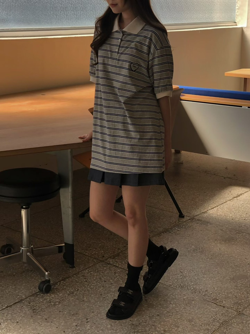 ONDO-P韓國東大門代購女裝新款熱賣職業26春夏休閑T恤刺繡ONDO-PT恤