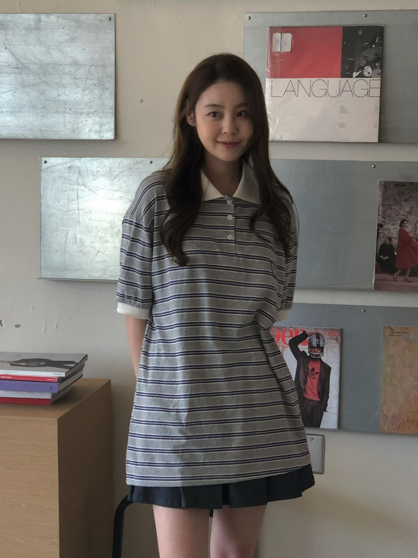 ONDO-P韓國東大門代購女裝新款熱賣職業26春夏休閑T恤刺繡ONDO-PT恤圖色1