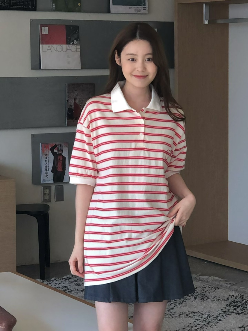 ONDO-P韓國東大門代購女裝新款熱賣職業26春夏休閑T恤刺繡ONDO-PT恤圖色2