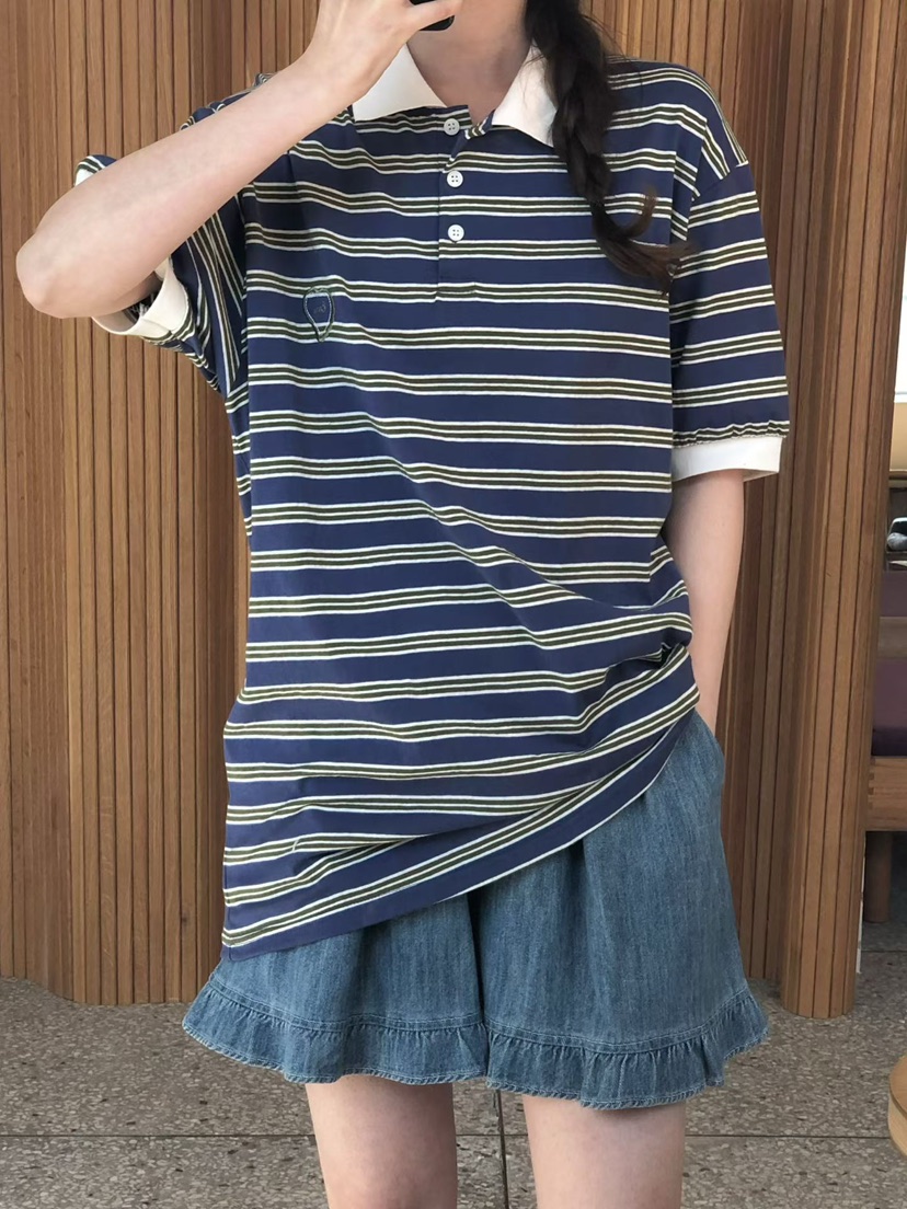 ONDO-P韓國東大門代購女裝新款熱賣職業26春夏休閑T恤刺繡ONDO-PT恤圖色3