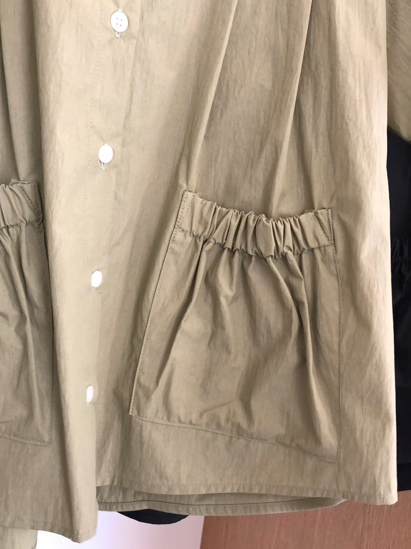 ONDO-P韓國代購女裝新款推薦26春夏職業人氣襯衫蕾絲衫口袋ONDO-P襯衫/蕾絲衫