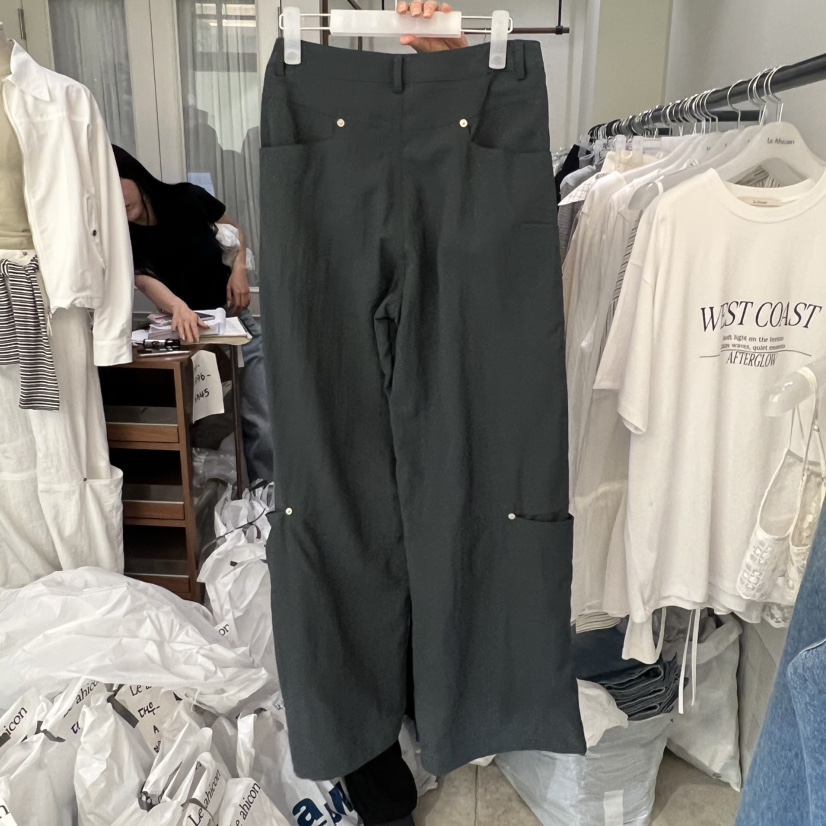 LE AHICON東大門實拍女士新品真品休閑人氣26春夏休閑褲口袋Le Ahicon休閑褲