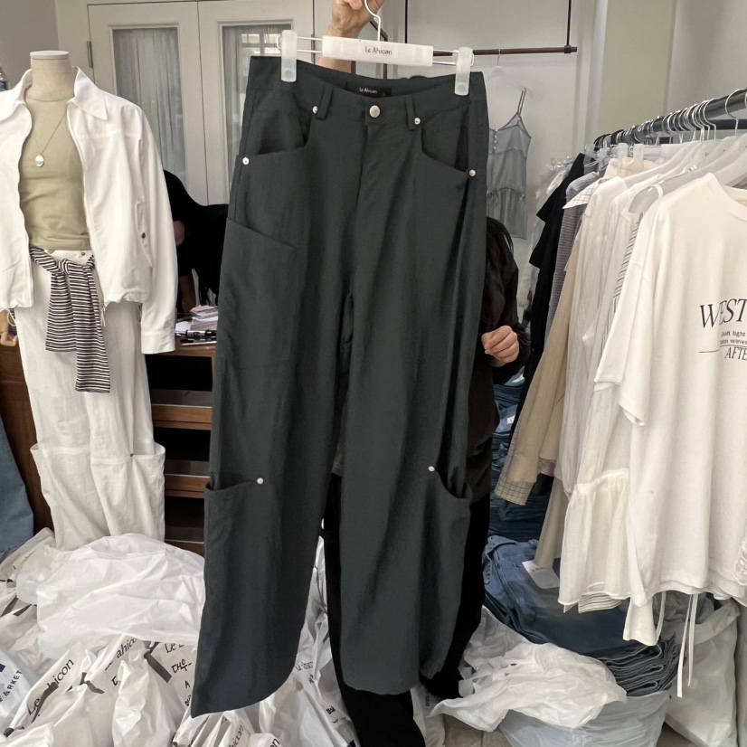 LE AHICON東大門實拍女士新品真品休閑人氣26春夏休閑褲口袋Le Ahicon休閑褲圖色3