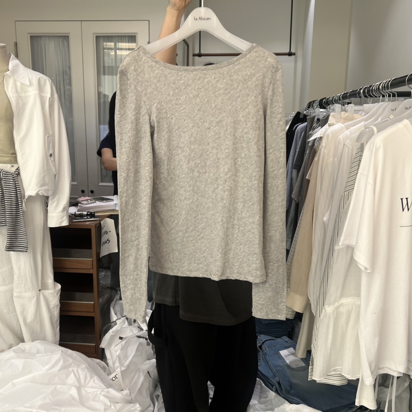 LE AHICON韓國直郵女士新品熱賣26春夏休閑真品時尚長袖T恤Le Ahicon長袖T恤圖色3