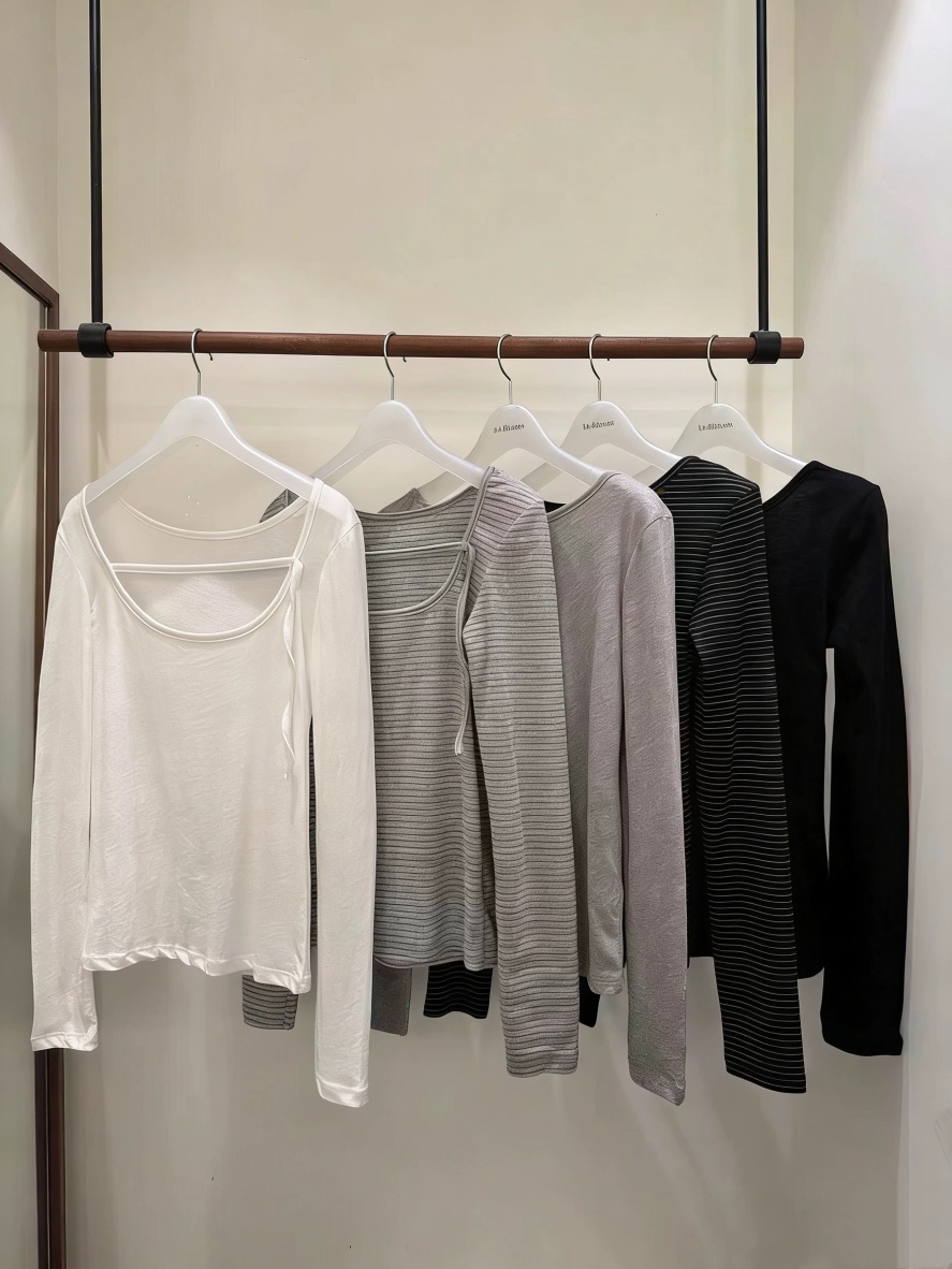 LE AHICON韓國直郵女士新品熱賣26春夏休閑真品時尚長袖T恤Le Ahicon長袖T恤圖色4左四色